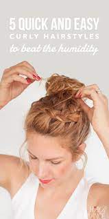 5 Quick And Easy Curly Hairstyles To Beat The Humidity Hair Romance