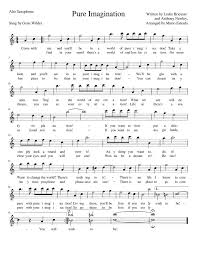 Can You Feel The Love Tonight Piano Sheet Music Musescore Pure Imagination For Alto Saxophone Musescore Alto Saxophone Sheet Music Saxophone Sheet Music Jazz Sheet Music