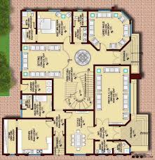 مخطط فيلا 650 م2 6 غرف نوم 1 طابقين روف Square House Plans My House Plans Building Plans House
