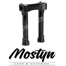 Biltwell Murdock 1 Inch Handlebar Risers 10 Inch Rise Black Mostyn Performance Motorcycles