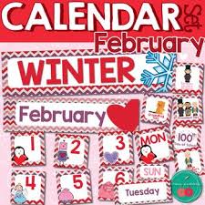 February Calendar Numbers Calendar Numbers February Calendar Calendar Activities