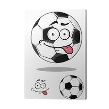 Find live scores, hd streams and more for free. Canvastavla Tecknad Fotboll Eller Fotboll Boll Pixers Vi Lever For Forandring