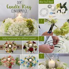 Diy Candle Ring Centerpiece Candle Rings Diy Candle Rings Centerpiece Diy Candles