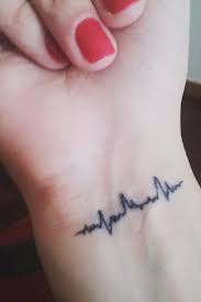 23 Heartbeat Tattoos That Ll Leave You Breathless Heartbeat Tattoo Neck Tattoo Sound Wave Tattoo
