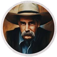 Sam Elliott Beach Towel by Andrzej Szczerski