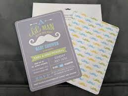 Mustache Baby Shower Invites Made On Costco Com Mustache Baby Shower Baby Shower Invites Baby Shower