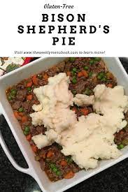 Homemade Baked Bison Shepherd S Pie The Weekly Menu Recipe Bison Meat Recipes Bison Recipes Ground Bison Recipes Healthy
