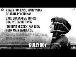 Watch short videos about #kab_se_khada_hu_maiyaha on tiktok. Gully Boy Lyrics Gcmommy