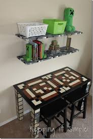 Fancy and chic minecraft bedroom ideas. Minecraft Bedroom Idea Easy Diy Minecraft Shelves Keeping It Simple