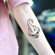 Kid Majin Buu Dragon Ball Z Temporary Tattoo Sticker Set Of 2 In 2020 Tattoos Dragon Ball Tattoo Z Tattoo