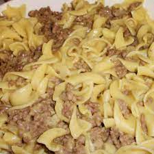 Old Fashioned Hamburger Noodle Casserole Just Like Mom S Recipe Yummly Recipe Hamburger Noodle Casserole Cooking Dishes Casserole Recipes