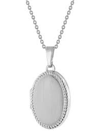 Pendant roberto coin venetian princess rose gold & diamond locket pendant necklace 3didz0788 0.00 the roberto coin 18k. Trendor 75768 Ladies Locket Pendant Necklace Silver 925