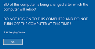 To reduce unnecessary background processes in windows 10, you can stop those software services. Sidchg Sid Change Utility