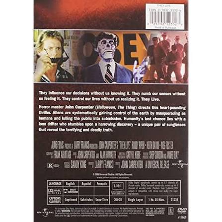 They Live (1988), DVD, Science Fiction, Suspense, Thriller, Action -  Walmart.com