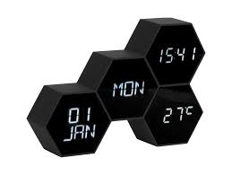 The front panel features an lcd display that shows all the this analog alarm clock comes in a standard black color. Karlsson Alarm Clock Six In The Mix Orangehaus