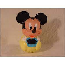 Vintage Old Collectible Mickey Mouse Baby Toy Plastic Disney Rubber On Ebid Ireland 117409638