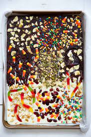 Kitchen Sink Halloween Chocolate Bark Leftover Halloween Candy Chocolate Bark Halloween Chocolate