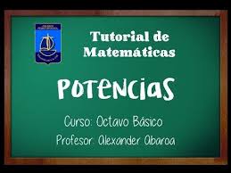 Binomio De Oro De América Olvídala Tutorial Matematicas Octavo Basico Potencias Youtube En 2020 Matematicas Youtube Cursillo