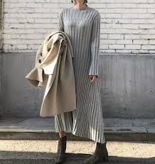 Casual Sexy Medium Length Loose Knitted Maxi Dress In 2019 Maxi Dress Casual