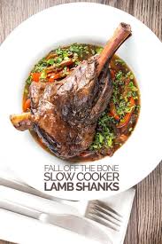 Slow Cooker Lamb Shanks In Red Wine Recipe Slow Cooker Lamb Lamb Shanks Slow Cooker Slow Cooked Lamb