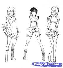 Do not avoid the outlines drawn in step 2. Anime Clothes In Drawing References And Resources