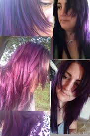 I applied the ultra violet immediately after the last photo in the last section. Manic Panic Purple Haze With Ultra Violet In Unbleached Hair Hair Hair Styles Hair Inspiration