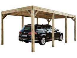 Modena Carport 324x589 Cm Hout Hubo Carport Dakbeschot Hout