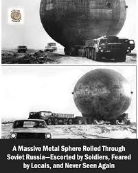 What is the purpose of the colossal spherical object in Volgograd, Russia?