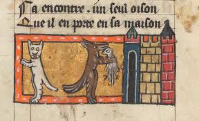 Gallica BnF on Twitter: "Vous connaissez Renart, le goupil ? C'est un  fourbe personnage, toujours à jouer des tours aux autres animaux : Ysengrin,  le loup, Tiécelin, le corbeau, Tibert le chat