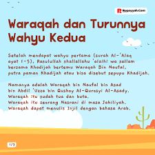 Dia seorang wanita yang begitu berharap mendapat kemuliaan di negeri akhirat. Tahu Tentang Waraqah Ini Muhammad Abduh Tuasikal Facebook