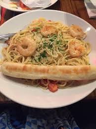 It is creamy and this tuna macaroni salad recipe easily feeds 10 to 12 people as a side and is perfect for your next. Shrimp Scampi Pasta And A Bread Stick Picture Of Uno Chicago Grill Haverhill Tripadvisor