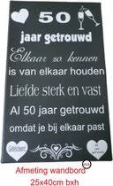 Bol Com Spreukenbordje 50 Jaar Getrouwd