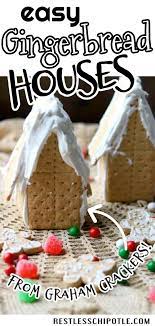 How To Make A Graham Cracker Gingerbread House Recipe Graham Cracker Gingerbread House Gingerbread House Recipe Easy Gingerbread House