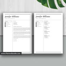 Getting help of professional cv creator is better than scrolling through the internet in search of suitable templates and examples. Resume Template For Ms Word Cover Letter Curriculum Vitae Modern Cv Template Professional Resume Modern Resume Teacher Resume Instant Download Jennifer Plannerbundle Com