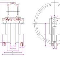 buy Sumitomo sh300 excavator undercarriage part front idler ...