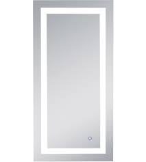 It not only makes the everyday makeup routine convenient but also elevates the bathroom interior. Elegant Lighting Mre12040 Helios 40 X 20 Inch Silver Lighted Wall Mirror