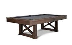 Nixon Billiards Nora Slate Pool Table in Brown Wash | Sawyer ...