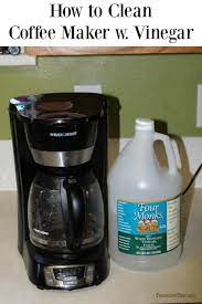 How To Clean Coffee Maker With Vinegar This Easy Cleaning Technique Will Help Clear Out H In 2021 Clean Coffee Maker Vinegar Coffee Maker Cleaning Coffee Pot Cleaning