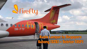Book the best deals for your flights to bkk from sin. Firefly Fy3130 From Subang To Singapore Seletar Atr 72 500 Youtube