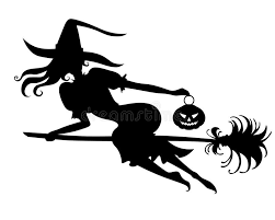 Witch on broom silhouette png is a totally free png image with transparent background and its resolution is 700x717. Halloween Witch Silhouette On Broom Stock Vector Illustration Of Graphics Holiday 124956281