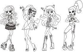But the best part of this freaky fusion is that the ghouls' styles fused together too. Monster High Coloring Pages Pictures Whitesbelfast Com