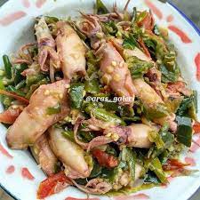 Cumi Asin Cabe Ijo Resep Makanan Tumis Makanan