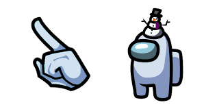 Among Us White Character In Snowman Hat In 2020 Snowman Hat Snowman Sticker Template