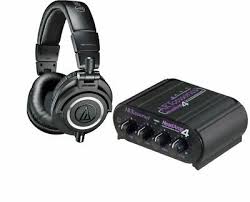 Audio Technica Ath M50x Headphones Art Headamp 4 Headphone Amplifier Amp Affilink Headphones Headsets Audio Technica Headphone Amplifiers Black Headphones