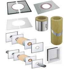Accessoires Reglementation Thermique Rt 2012 Pgi Pour Poeles A Pellets Kit De Traversee De Mur Conduit Exterieur 37080730