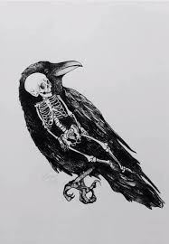 Human Raven Death Art Art Skull Art