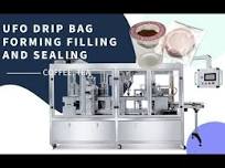 [AF-H1][UFO DRIP BAG] forming filling sealing machinem, drip coffee bag packaging machine, 30 cpmin