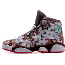 Women Air Jordan 13 Flower Brown Wj13 028 Air Jordans Jordan Shoes Girls Air Jordan Shoes