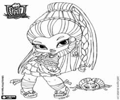The baby is looking ultra cute and glamorous and she ll look even more beautiful when you fill her image with the perfect colors. Nefera De Nile Baby Monster High Coloring Page Printable Game