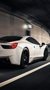 White Ferrari 458 Italia The Iphone Wallpapers Ferrari 458 Macchine Sportive Ferrari